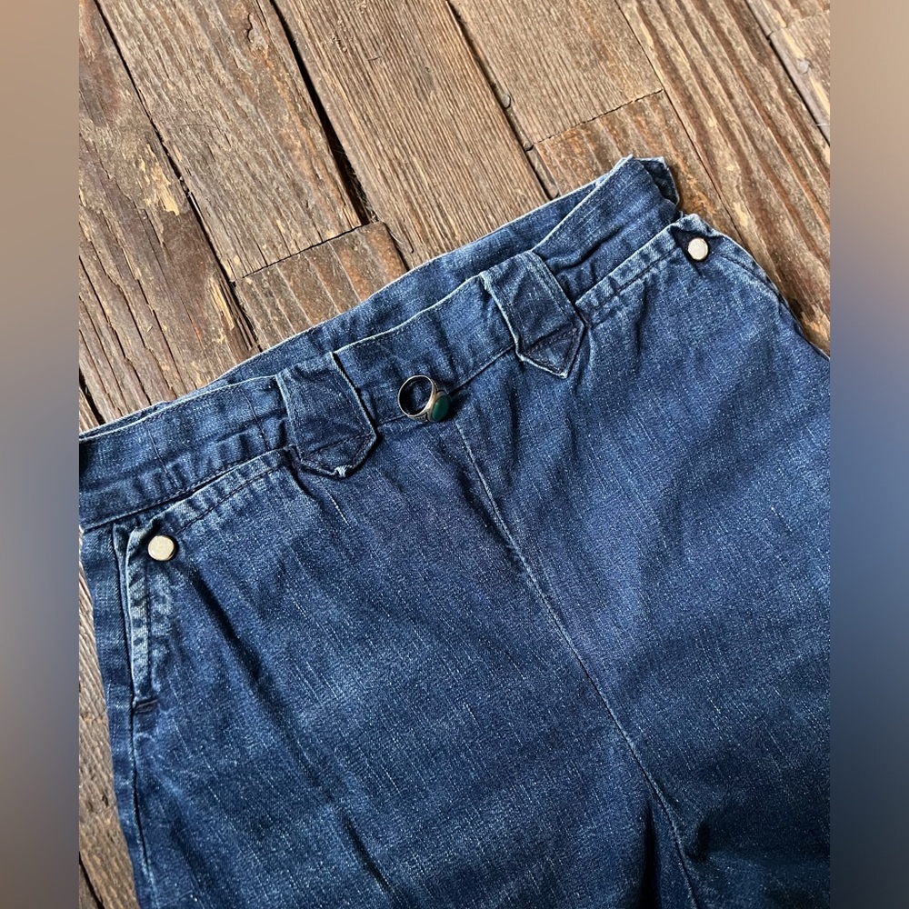 Vintage 1940s 1950s Womens Levis Denim Western Wear Sanforized 26x30 Side Zips